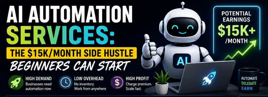 AI Automation Services: The $15k/Month Side Hustle Beginners Can Start